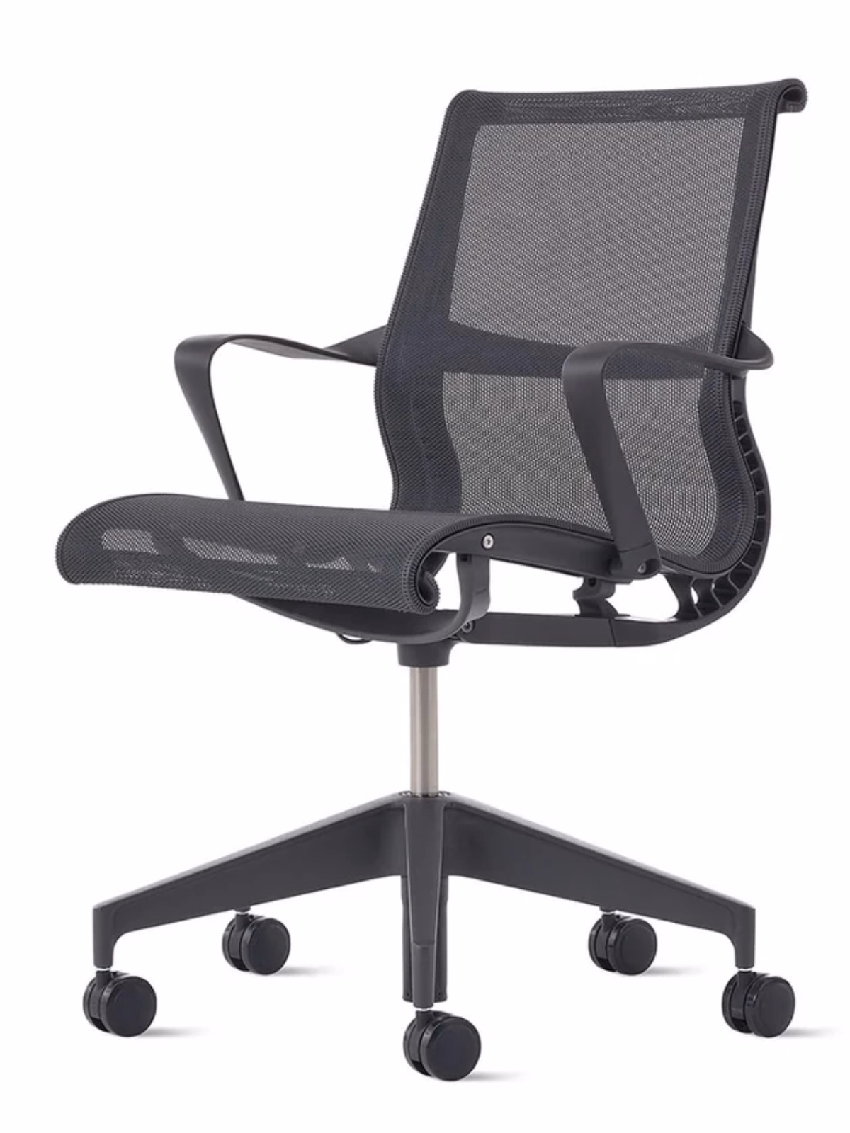 Herman Miller Setu — Graphite / Graphite — Front-side